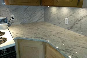 River White Granite Kitchen